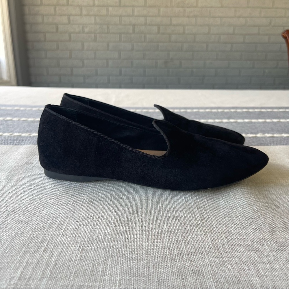 Birdies Heron Flats Black Suede Size 7 Almond Toe - Picture 3 of 7